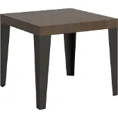 Itamoby - Tavolo allungabile 90/246x90 cm Flame noce gambe antracite