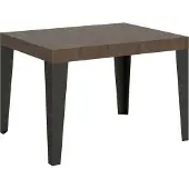Itamoby - Tavolo allungabile 110/194x70 cm Flame noce gambe antracite
