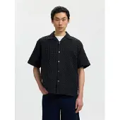 Selected Camicia A Maniche Corte Uomini Nero M