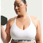 Nike Reggiseno sportivo 'INDY' nero / bianco