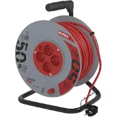 Emos Cavo di prolunga su tamburo 4 prese H05VV-F3G /50 m