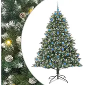 vidaXL Albero di Natale artificiale verde 210 cm