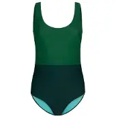 INASKA Women's Swimsuit Pure Costume intero Donna (M, verde)