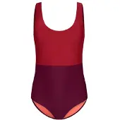 INASKA Women's Swimsuit Pure Costume intero Donna (XXL, rosso/lilla)