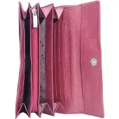Esquire Deer Portafoglio Vera Pelle 18.5 cm rosso