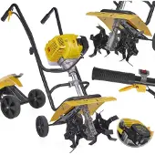 GEKO Motocoltivatore a benzina 37 cm, 2,6 kW G84008