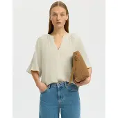 Selected Blusa A V Donne Grigio 38
