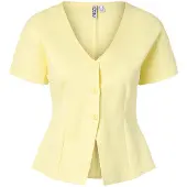 Pieces Top A Maniche Corte | Giallo | M