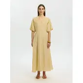 Selected Vestito Midi Donne Giallo 44