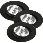 Nordlux Spot LED incasso Freemont 2.700K 3x, nero