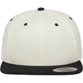 Flexfit Cappello da baseball nero / bianco naturale