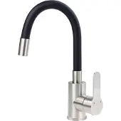Deante Washbasin mixer with curved spout