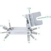 Contec Multitool Tfr-Striker 16 funzioni argento