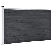 vidaXL Recinzione da giardino WPC 175x105 cm Grigio