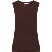 Tamaris top in maglia marrone - XL