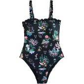Cath Kidston Costume intero verde / rosa chiaro / nero / bianco