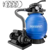 Monzana Filtro Acqua per Piscina a 7 vie 10.200L/h
