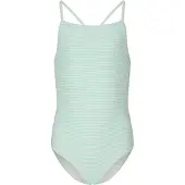 ZigZag Kid's Klaudia Swimsuit Costume intero Bambini (104, grigio)