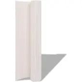 vidaXL Recinzione da giardino bianca 150 x 500 cm in PVC