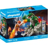 Playmobil Gioco Di Costruzione: L´eroe Combatte La Lucertola Gigante