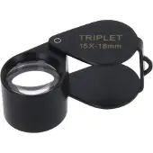 Byomic Lente d'ingrandimento a impatto Tripletta 15x18mm