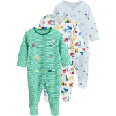 Next Tutina / body per bambino blu pastello / giallo / verde / bianco