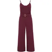 We fashion Tuta jumpsuit rosso scuro