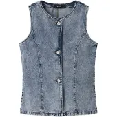 LMTD Gilet In Denim