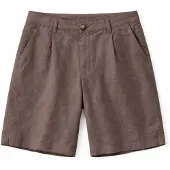 Mazine Women's Linen Bermuda Pantaloncini Donna (S, marrone)