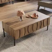 OEM Tavolo rotondo in legno 105x55x41 cm in stile retrò