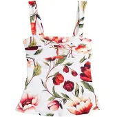 Next Top per tankini verde / pesca / rosso / bianco