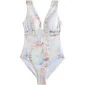 Next Costume intero blu chiaro / marrone / lilla / albicocca