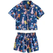Next Pigiama navy / giallo / sambuco / arancione scuro