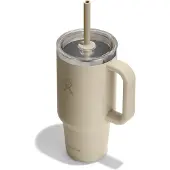 Hydroflask Travel Tumbler Clear Lid Bicchiere isolante (946 ml, beige)