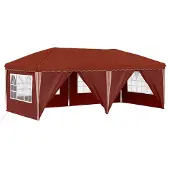 vidaXL Tenda da festa pieghevole 575 x 288 x 245 cm Terracotta