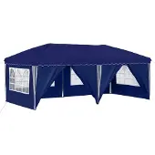 vidaXL Tenda da festa pieghevole 575 x 288 x 245 cm Blu