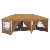 vidaXL Tenda da festa pieghevole 575 x 288 x 245 cm Beige