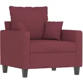Syfax Poltrona Rosso Vino 60 cm in Tessuto