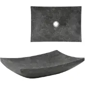 Syfax Lavandino 50x35x12 cm in Marmo Nero