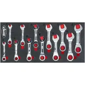 Vigor Set di chiavi ad anello a cricchetto