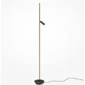 Maytoni Piantana LED Thin, nera, alluminio, altezza 155 cm, dimmerabile