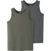 Name it Maglietta intima grigio scuro / cachi