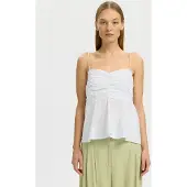 Selected Top Con Bretelline Sottili Donne Bianco 34
