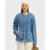 Selected Giacca In Denim Donne Blu 34