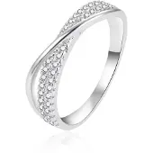 Agato Anello argento zirconi AGT-R19W Circuito 56 mm — Anello