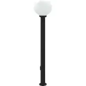 vidaXL Paletto luminoso con diffusore 120 cm nero IP44