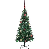 vidaXL Albero di Natale artificiale preilluminato verde 150 cm
