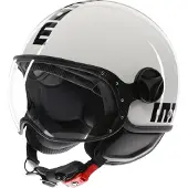Momo Design FGTR Classic Casco Jet unisex bianca, taglia 61