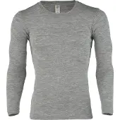 Engel Shirt L/S Intimo lana merinos Uomo (46/48, grigio)