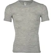 Engel Shirt S/S Intimo lana merinos Uomo (46/48, grigio)